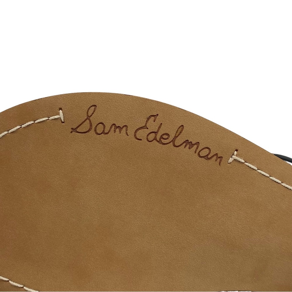 Sam Edelman Black Sandals with Cork Footbed - Picture 13 of 15
